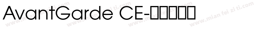 AvantGarde CE字体转换